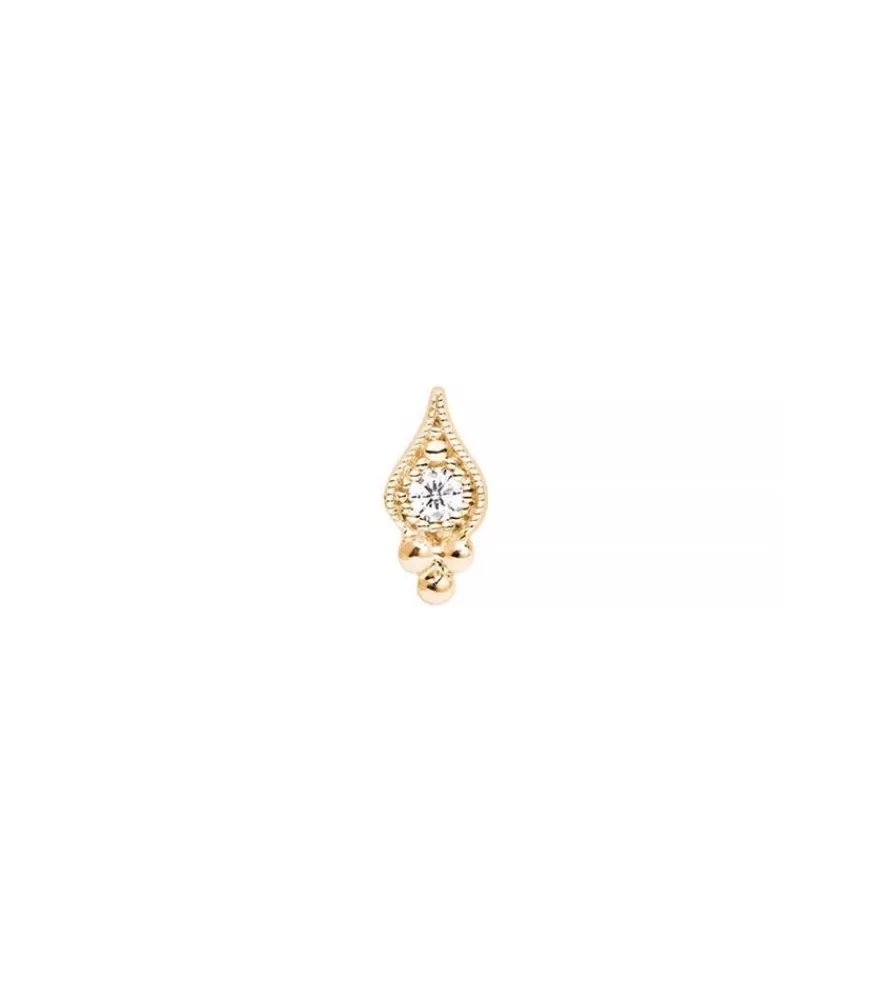 Femme Stone Paris Cry Me A River Boucle D'Oreille Or Jaune Et Diamant