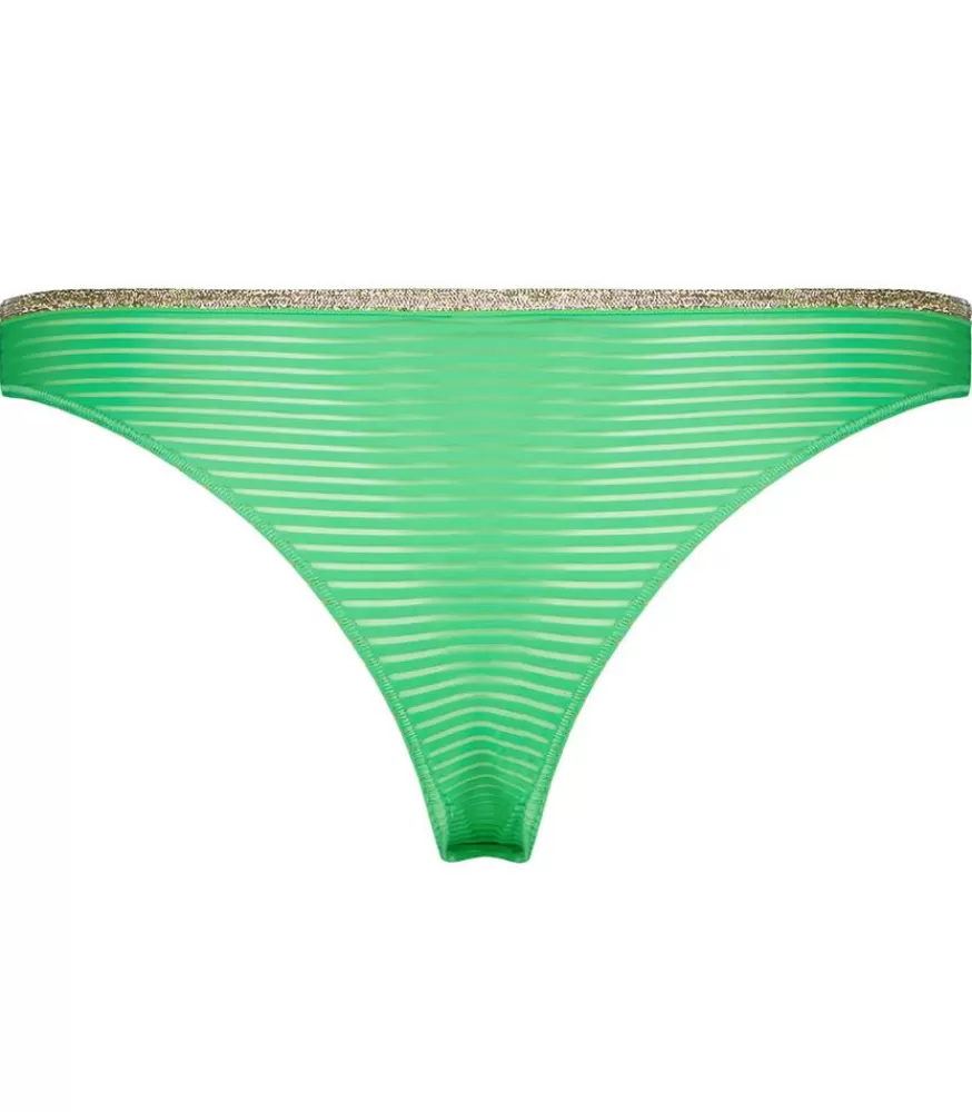 Femme La Nouvelle Culotte Bresilienne Georgia Green Stripes