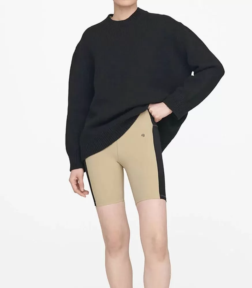 Femme Anine Bing Cycliste De Sport Blake Tan & Black