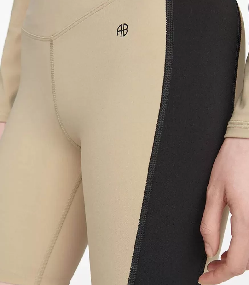 Femme Anine Bing Cycliste De Sport Blake Tan & Black