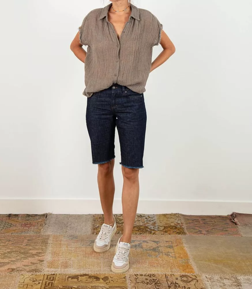 Femme A.P.C. Cycliste Kathleen En Denim Indigo