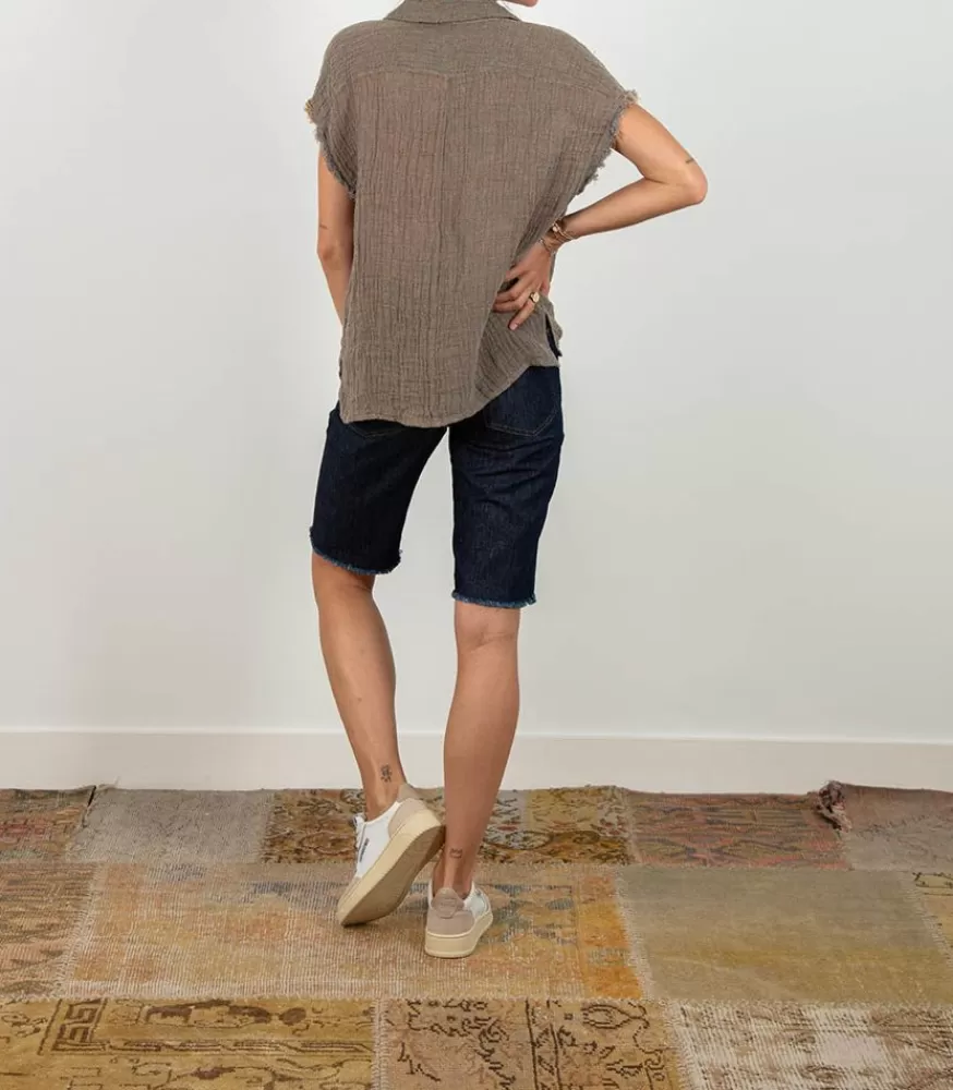 Femme A.P.C. Cycliste Kathleen En Denim Indigo