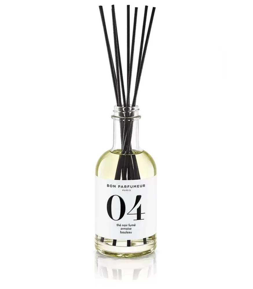Bon Parfumeur Diffuseur De Parfum D'intérieur 04 The Noir Fume, Armoise Et Bouleau 200 Ml
