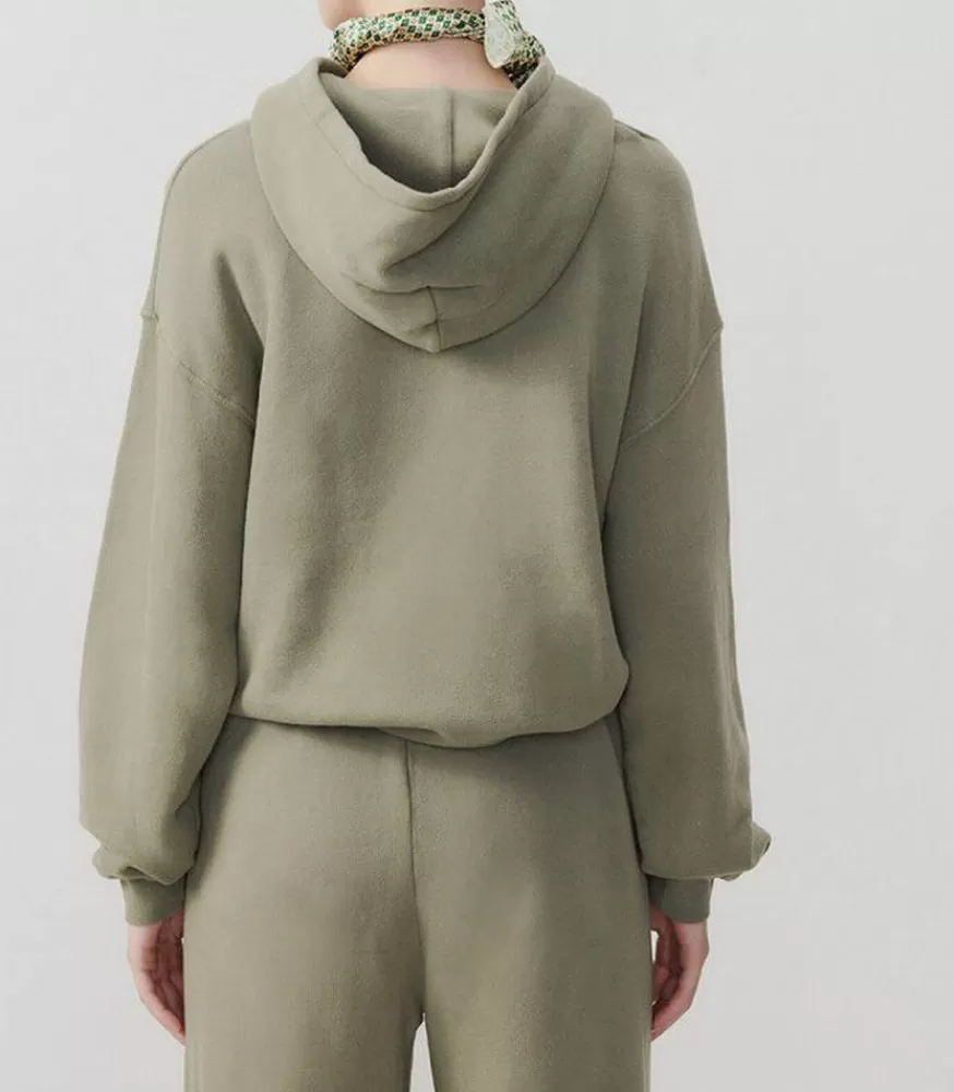 Femme American Vintage Hoodie Izubird Sauge Vintage