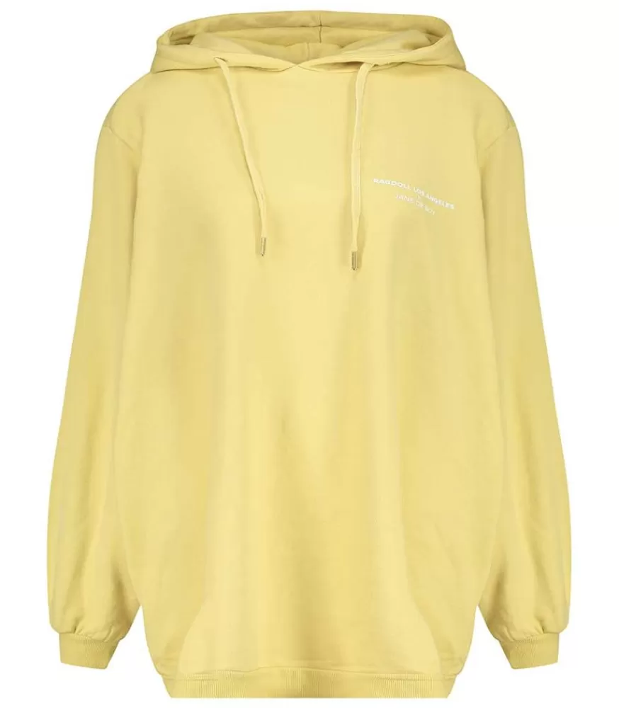 Femme Ragdoll LA Hoodie Super Oversized Soft Yellow X Jane De Boy