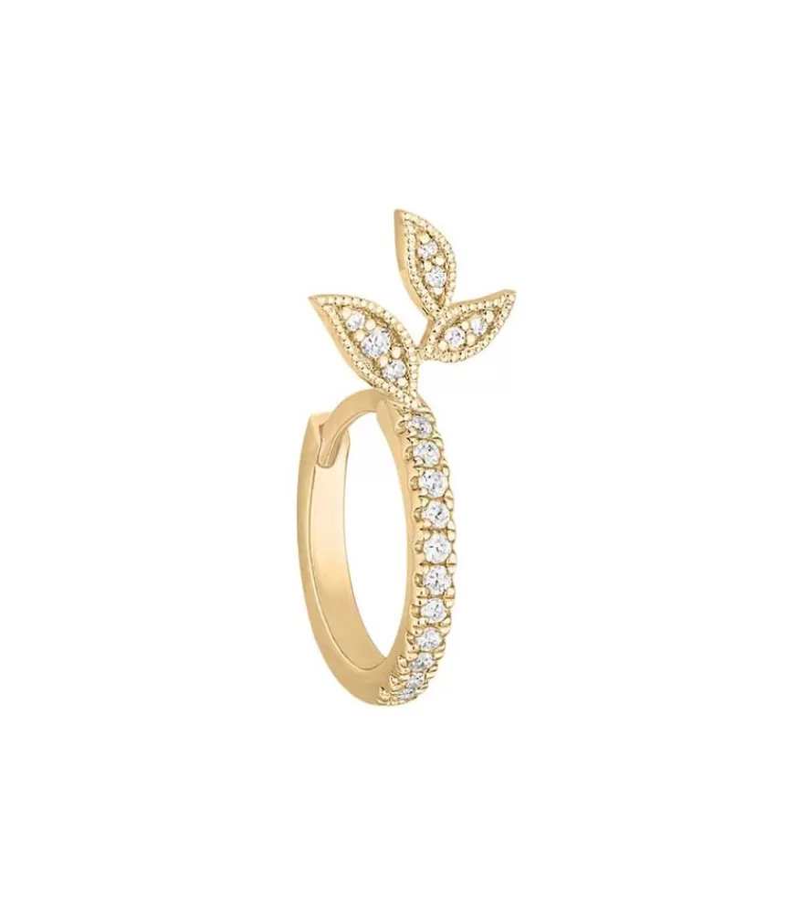 Femme Stone Paris Mini Creole Into The Wild Or Jaune Et Diamants