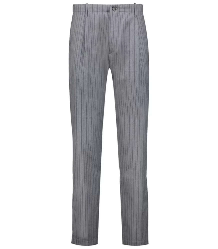 Homme Nine in the Morning Pantalon Homme Chino Fold Gris