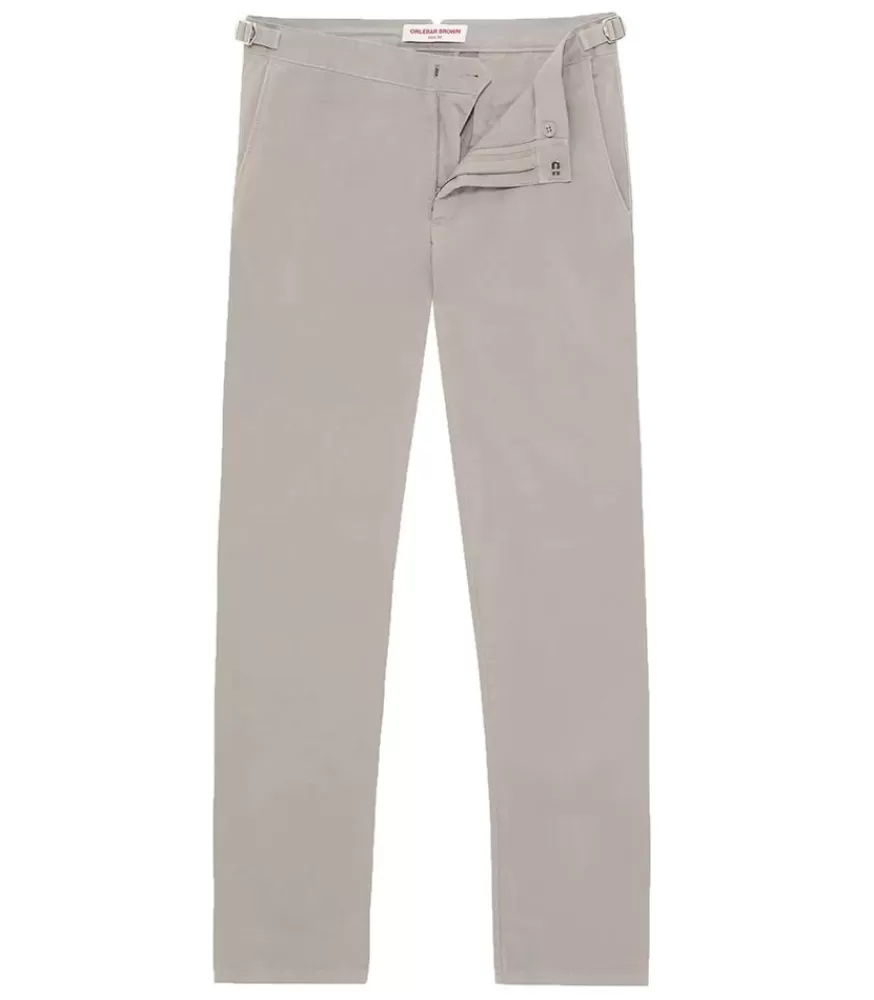 Homme Orlebar Brown Pantalon Homme Fallon Stretch-Cotton Seal Grey