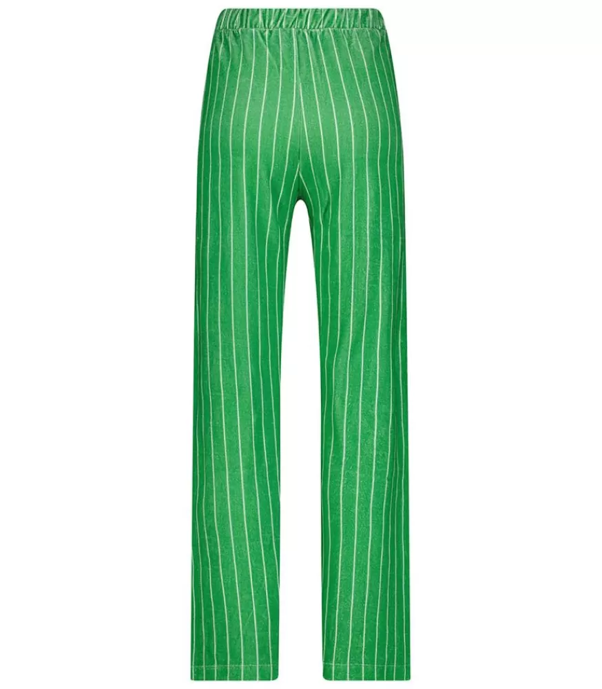 Femme Welcome Bob Pantalon Sofia Green Garden Stripes