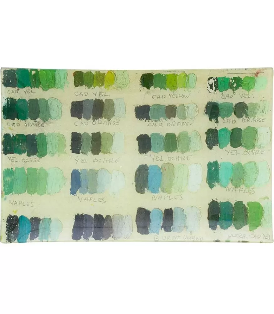 John Derian Plateau De Service "Painter'S Studio" Vert 35 X 22,3 Cm