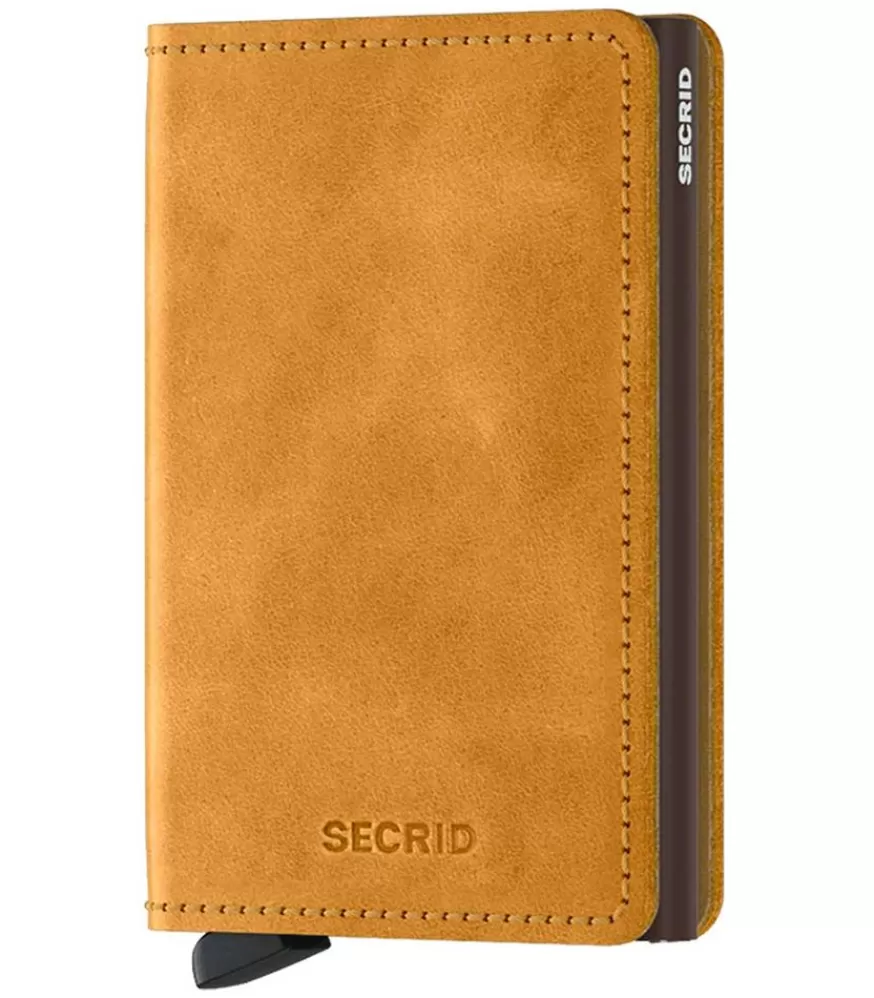 Femme Secrid Porte-Carte Slimwallet Vintage Ocre