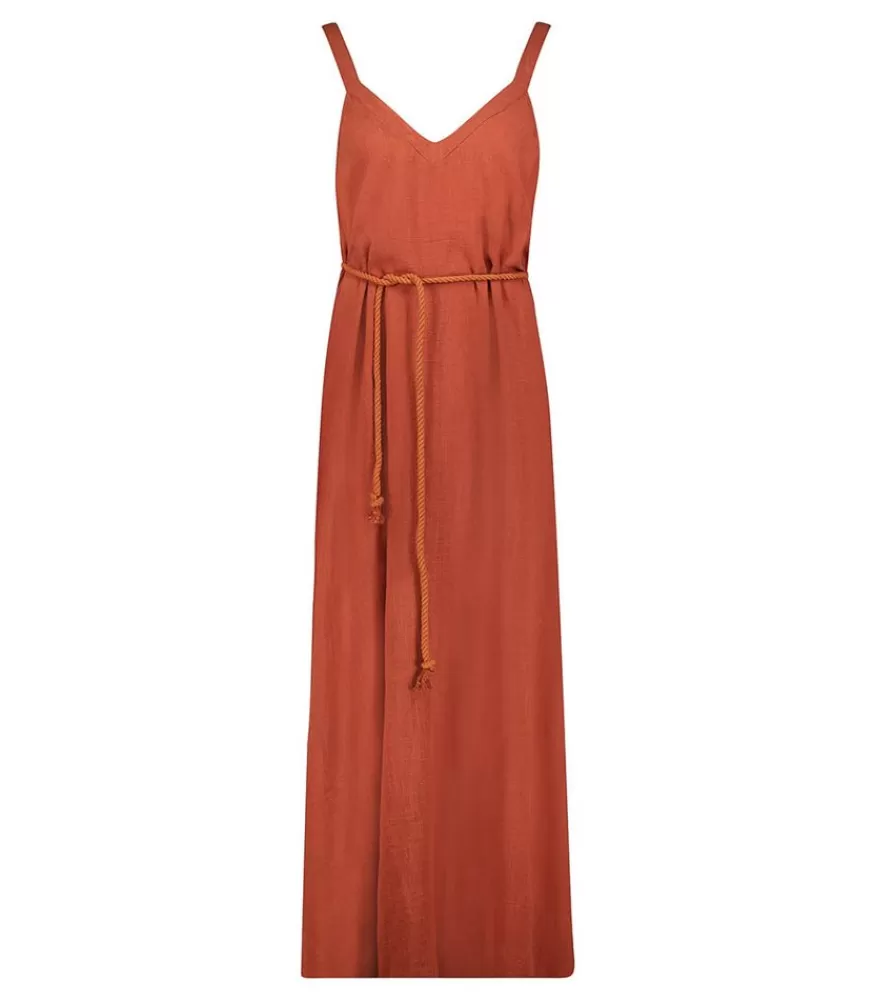 Femme Maison Saint Julien Robe Longue Palma De Mallorca Terracotta