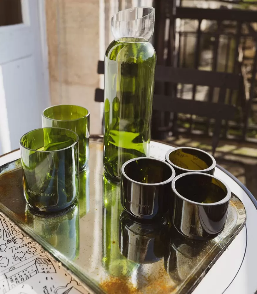 Q de bouteilles Set De 4 Tasses Komb 10Cl X Jane De Boy