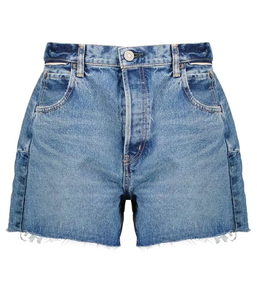 Femme Moussy Vintage Short En Denim Cary A Taille Haute