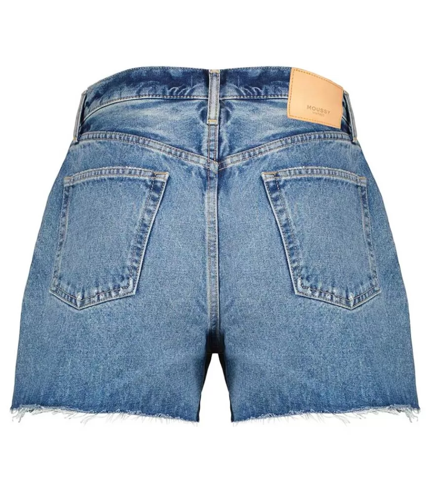 Femme Moussy Vintage Short En Denim Cary A Taille Haute