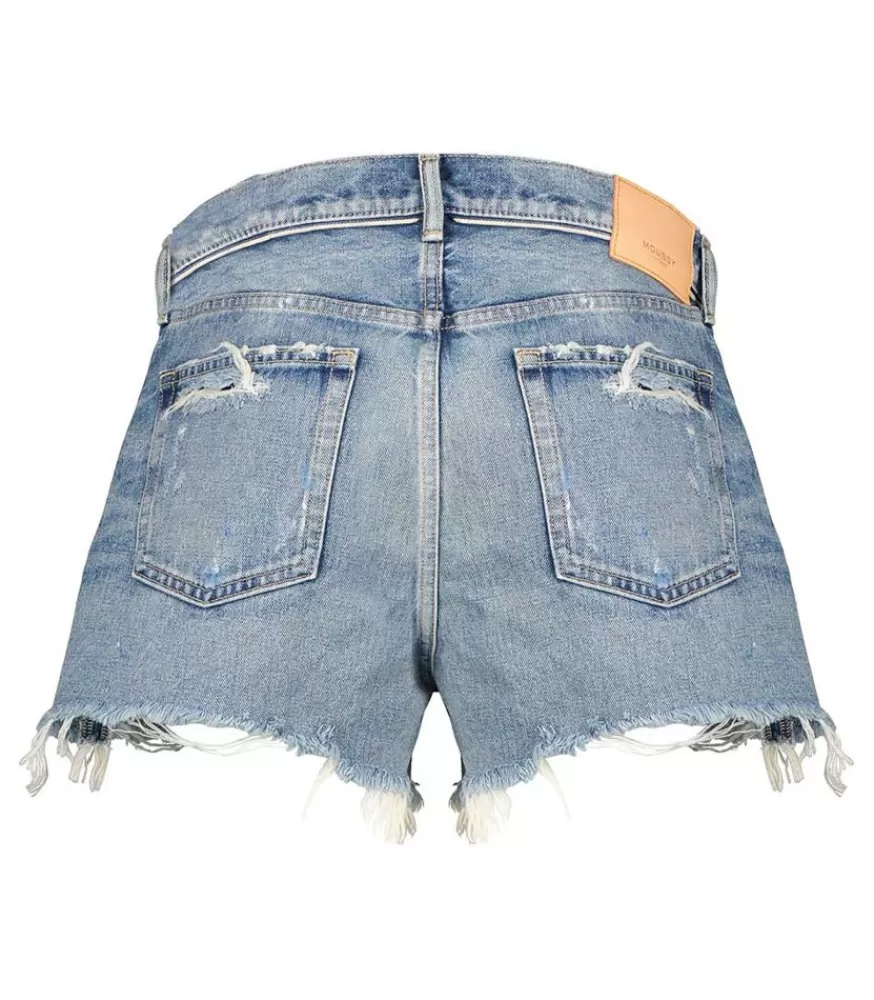 Femme Moussy Vintage Short En Denim Neeses A Taille Haute