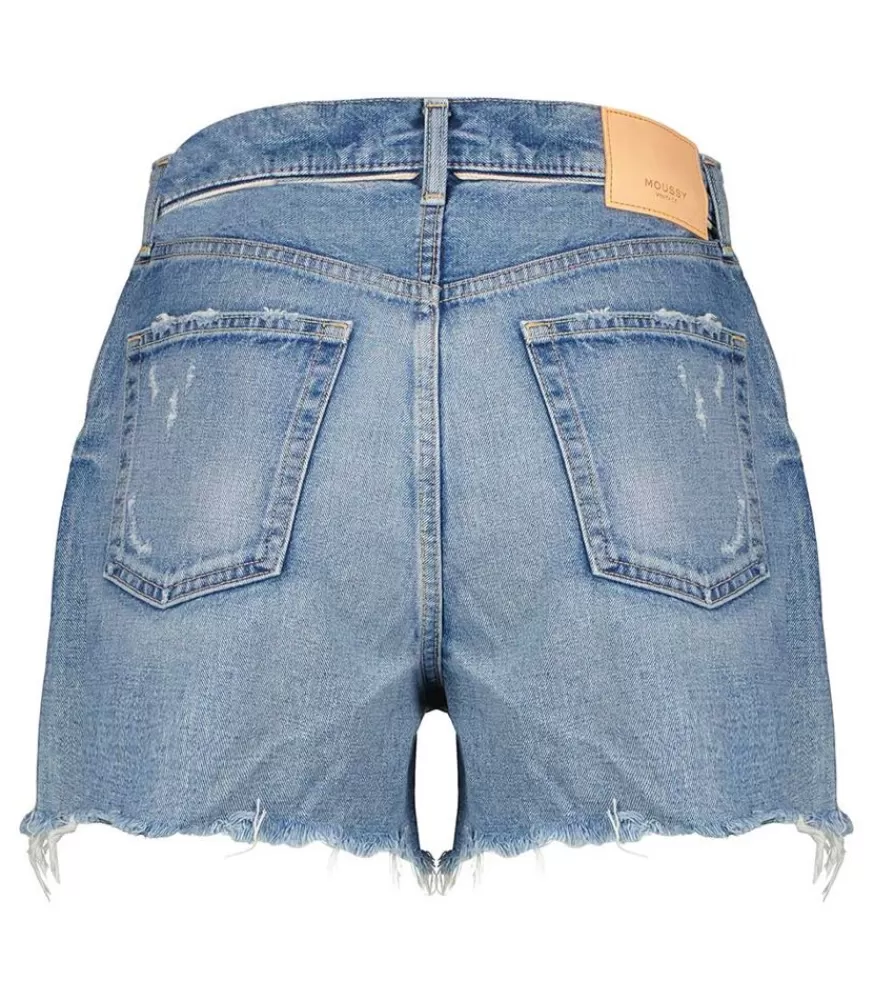 Femme Moussy Vintage Short En Denim Pelion A Taille Haute