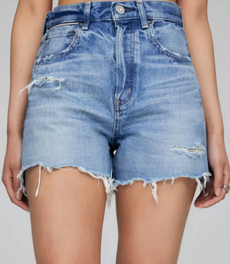 Femme Moussy Vintage Short En Denim Pelion A Taille Haute