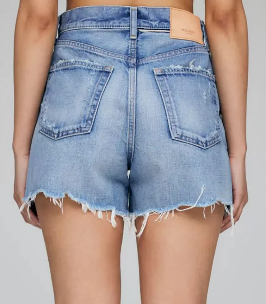 Femme Moussy Vintage Short En Denim Pelion A Taille Haute