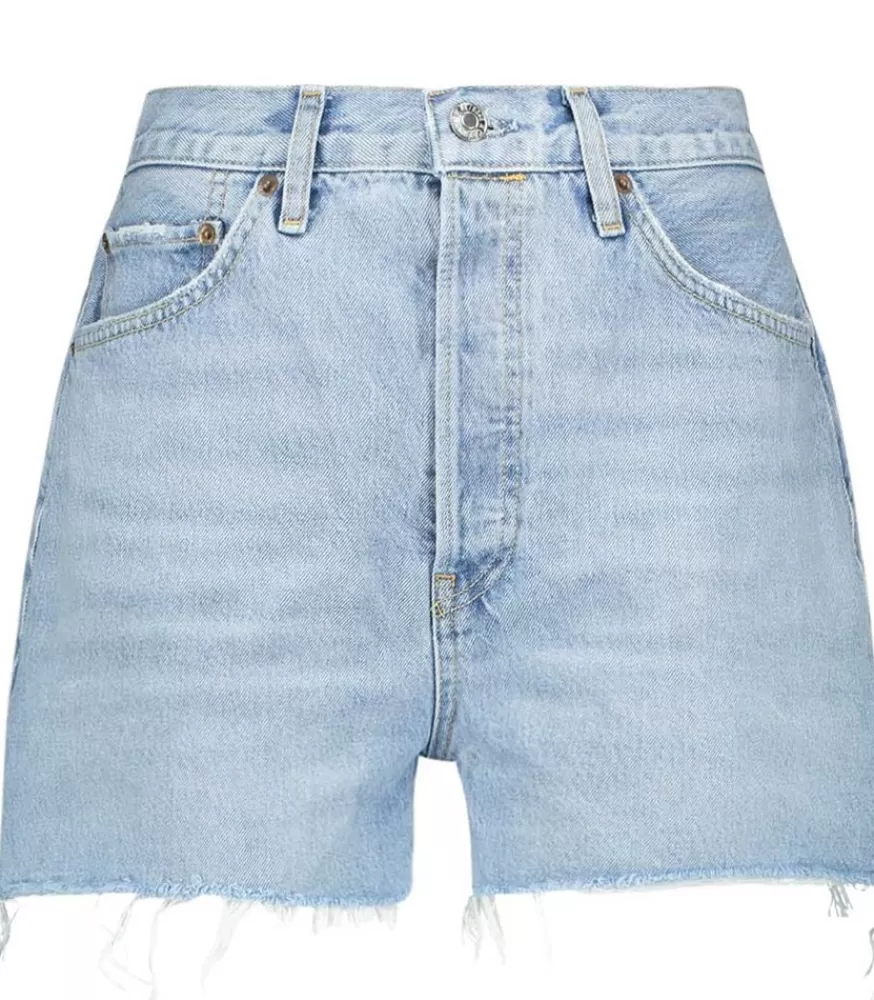 Femme RE/DONE Short En Jean Cutoff Faded Vintage Indigo