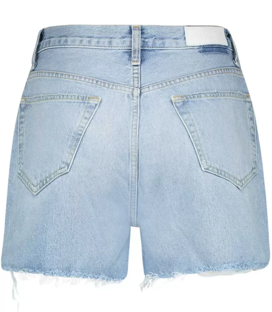 Femme RE/DONE Short En Jean Cutoff Faded Vintage Indigo