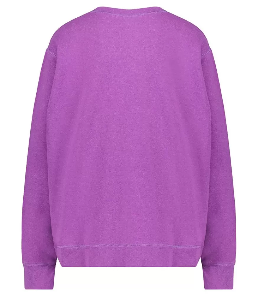Femme We Are One Project Sweat-Shirt Vintage Brode Jane De Boy Violet Clair