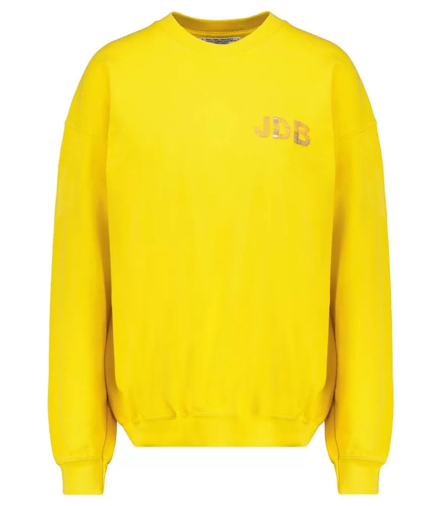 Femme We Are One Project Sweat-Shirt Vintage Smile Joy X Jane De Boy Jaune