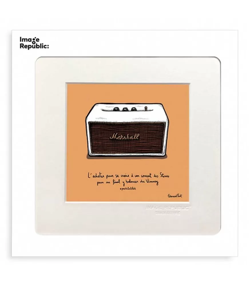 Image Republic Tableau Pas Du Tout Cliche Enceinte Marshall 22 X 22 Cm