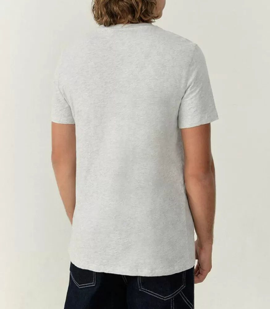 Homme American Vintage Tee-Shirt A Manches Courtes Et Col Rond Homme Bysapick Polaire Chine