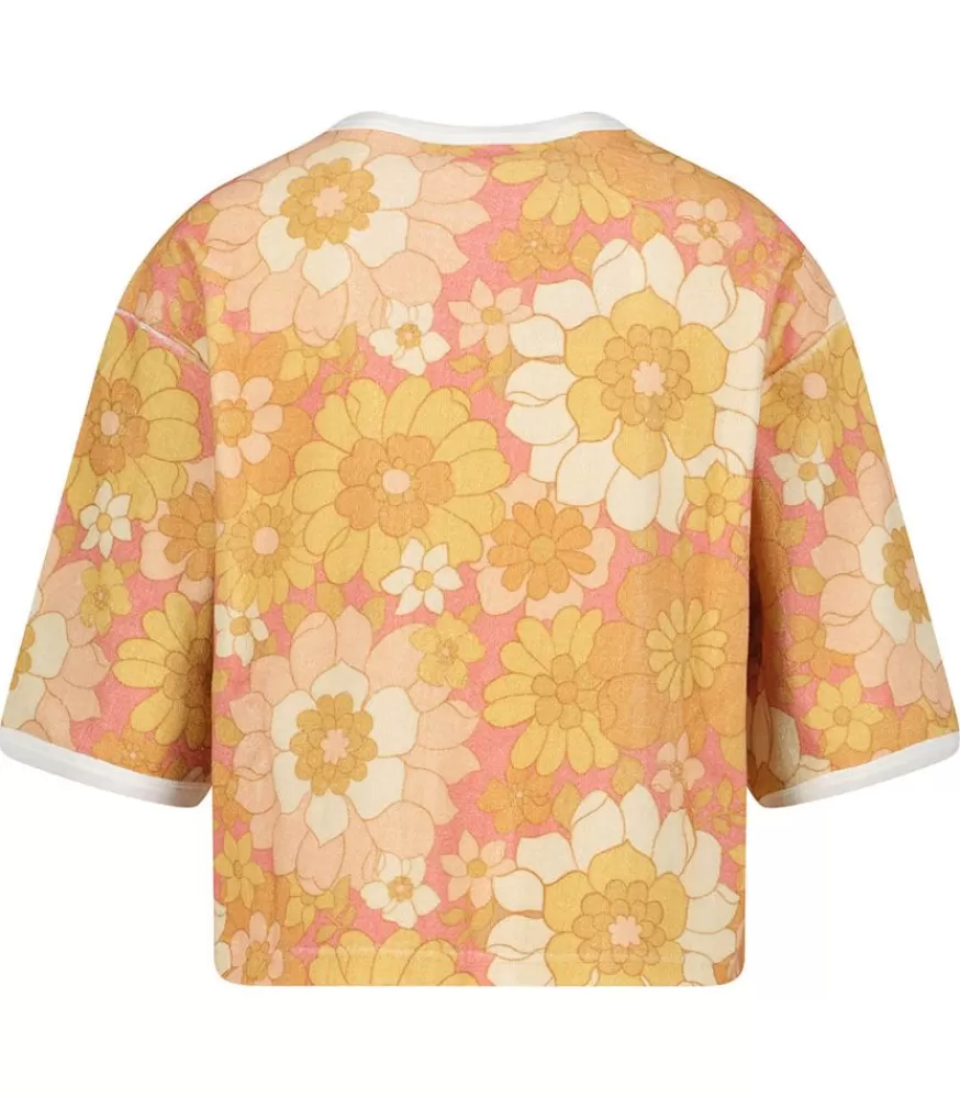 Femme Welcome Bob Tee-Shirt Carnac Flowers Power Print